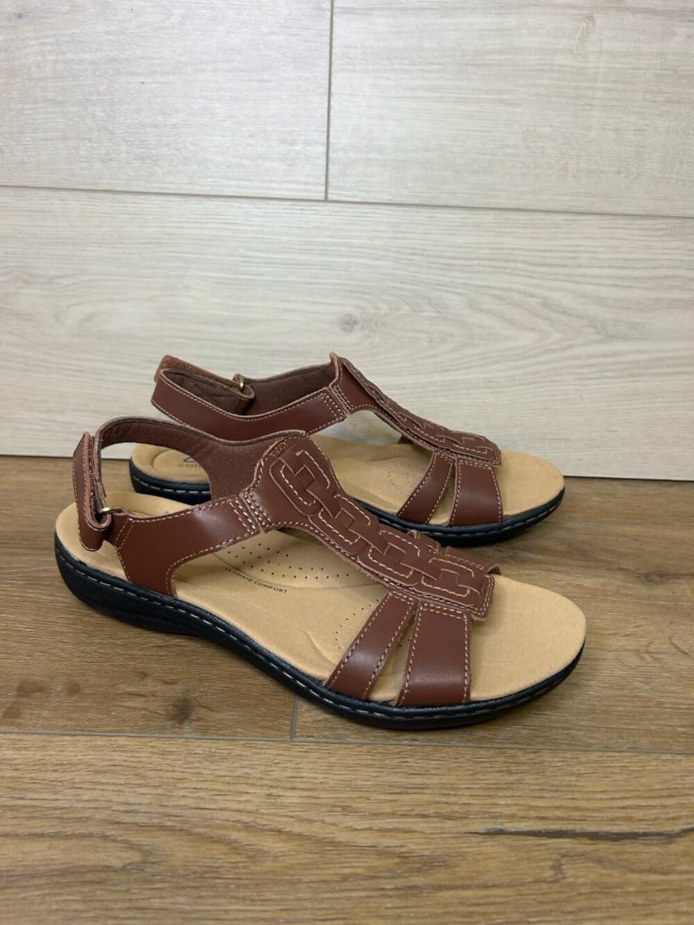 Clarks Laurieann Kay Comfort Sandals Leather Slingback 9M